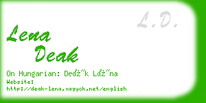 lena deak business card